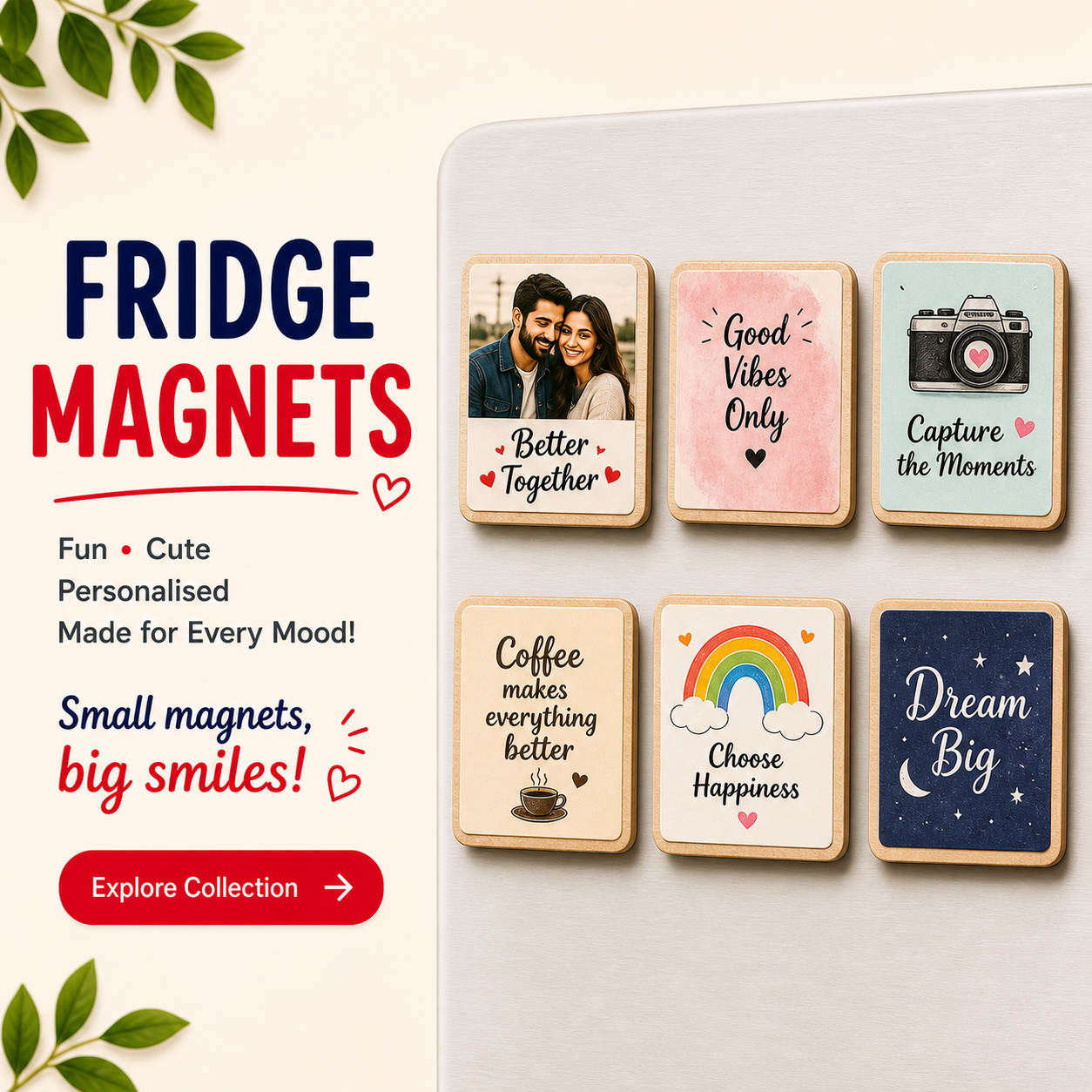 Fridge Magnets Online in India | Cute, Fun & Personalized Magnets