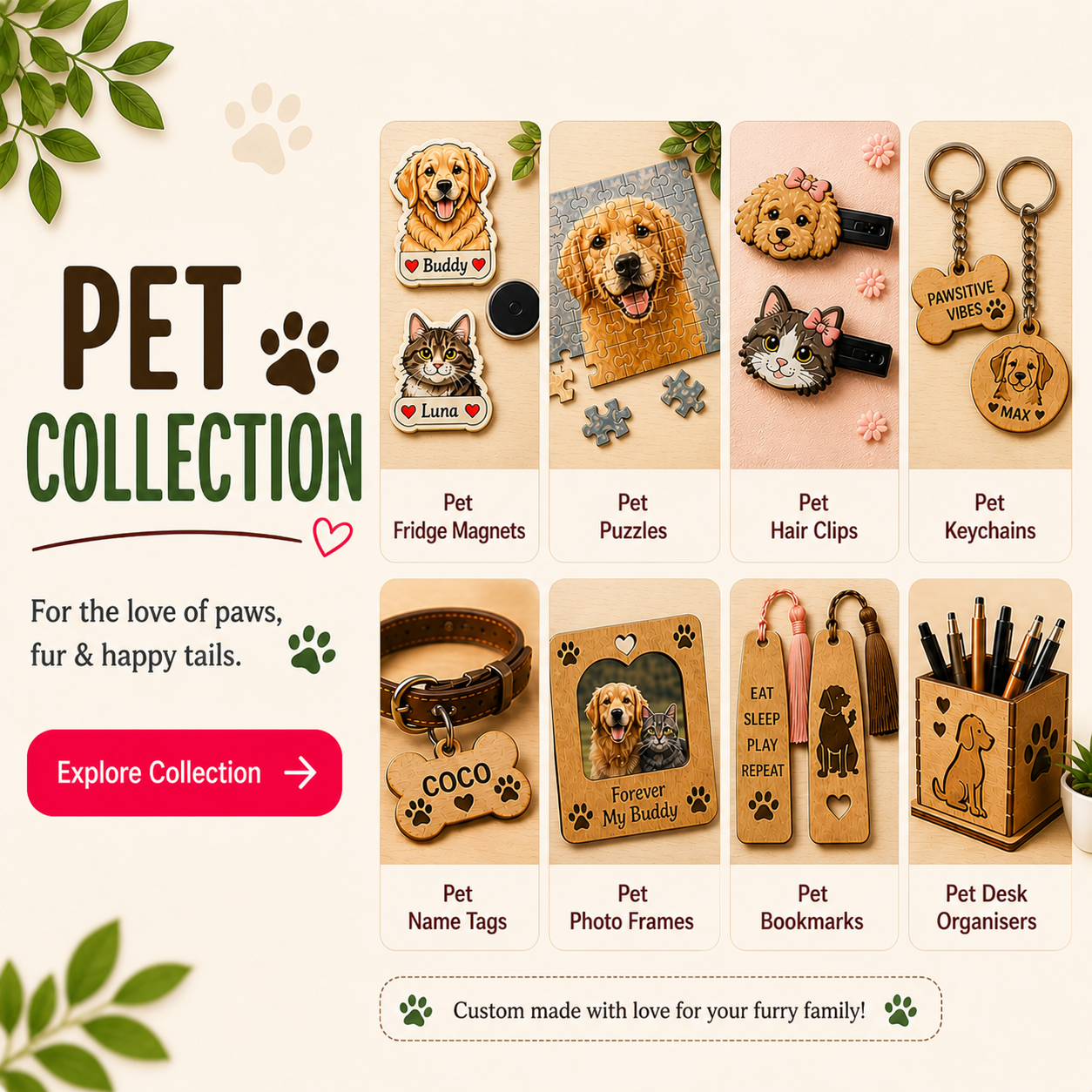 Pet Collection | Custom Pet Tags, Name Plates & Accessories