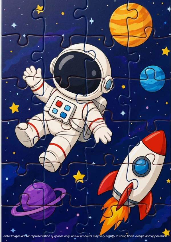 Astronaut Space Adventure MDF Puzzle (A4 Size)