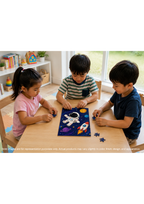 Astronaut Space Adventure MDF Puzzle (A4 Size)