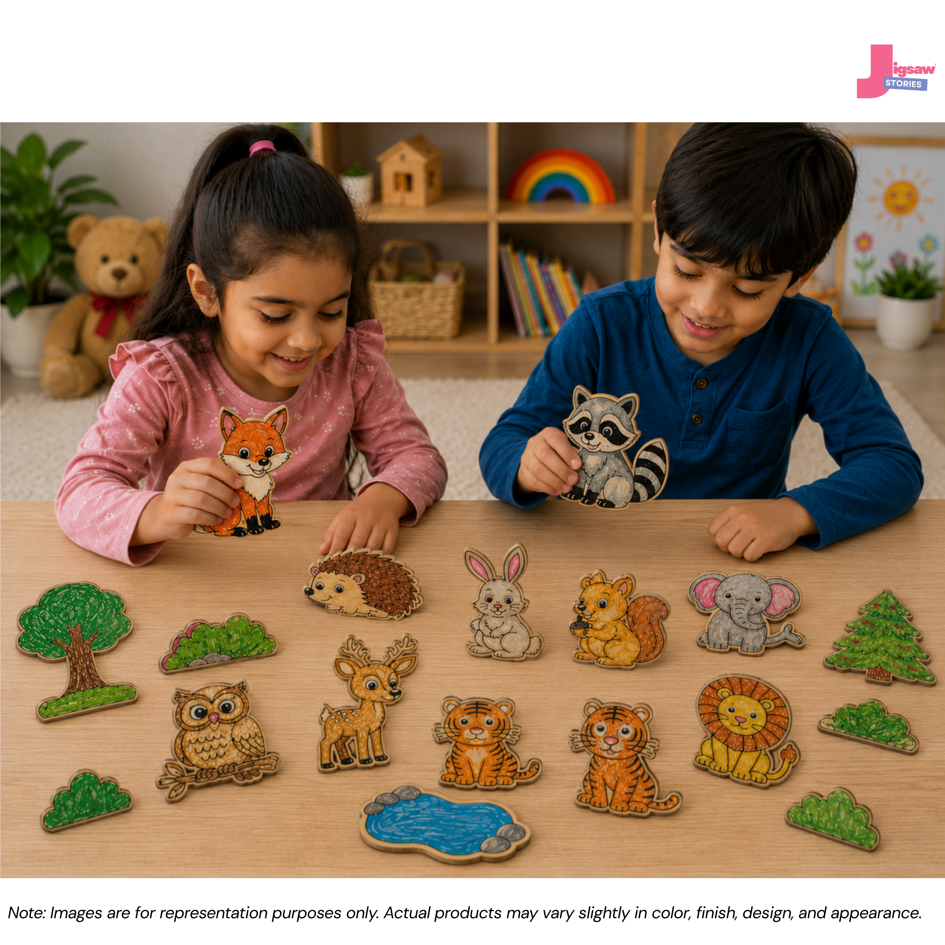 DIY Animal Coloring MDF Cut-Outs – Colour, Create & Play
