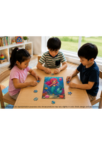 Magical Mermaid Underwater MDF Puzzle (A4 Size)