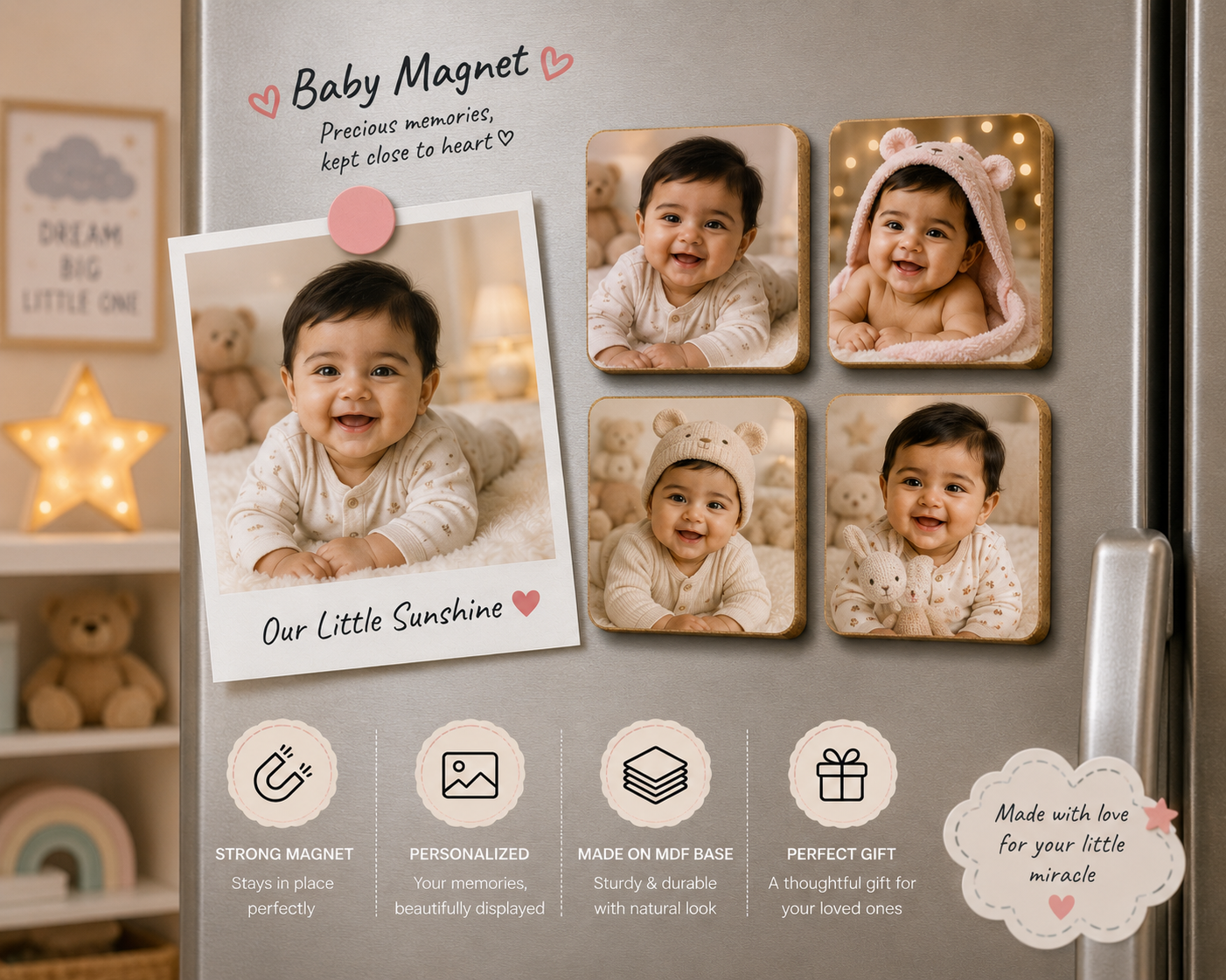 Baby Custom Fridge Magnet