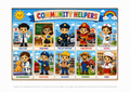 Community Helpers Puzzle  (A4 Size)