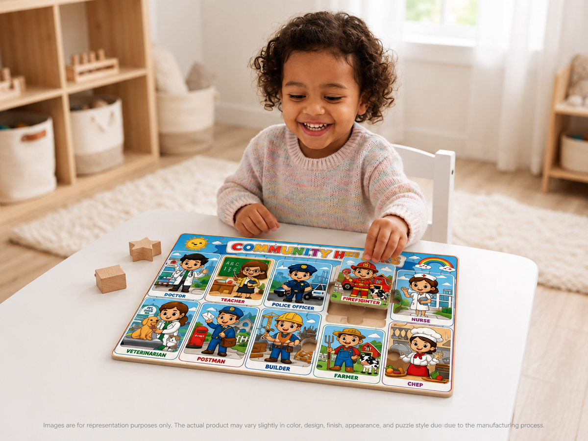 Community Helpers Puzzle  (A4 Size)