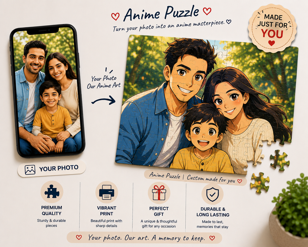 Custom Anime Wooden Puzzle personalized wooden puzzle