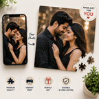 Custom Couple Wooden Puzzle personalized wooden puzzle
