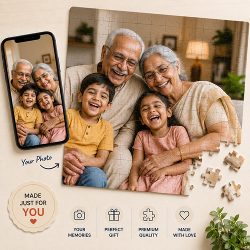 Custom Grandparents Wooden Puzzle personalized wooden puzzle