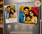 Custom Pop Art Fridge Magnet
