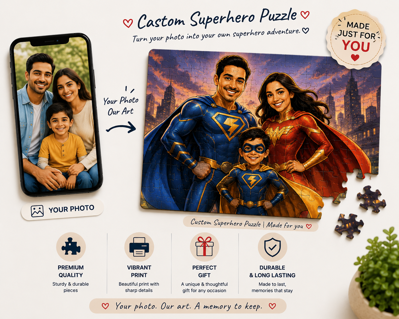 Custom Superhero Puzzle