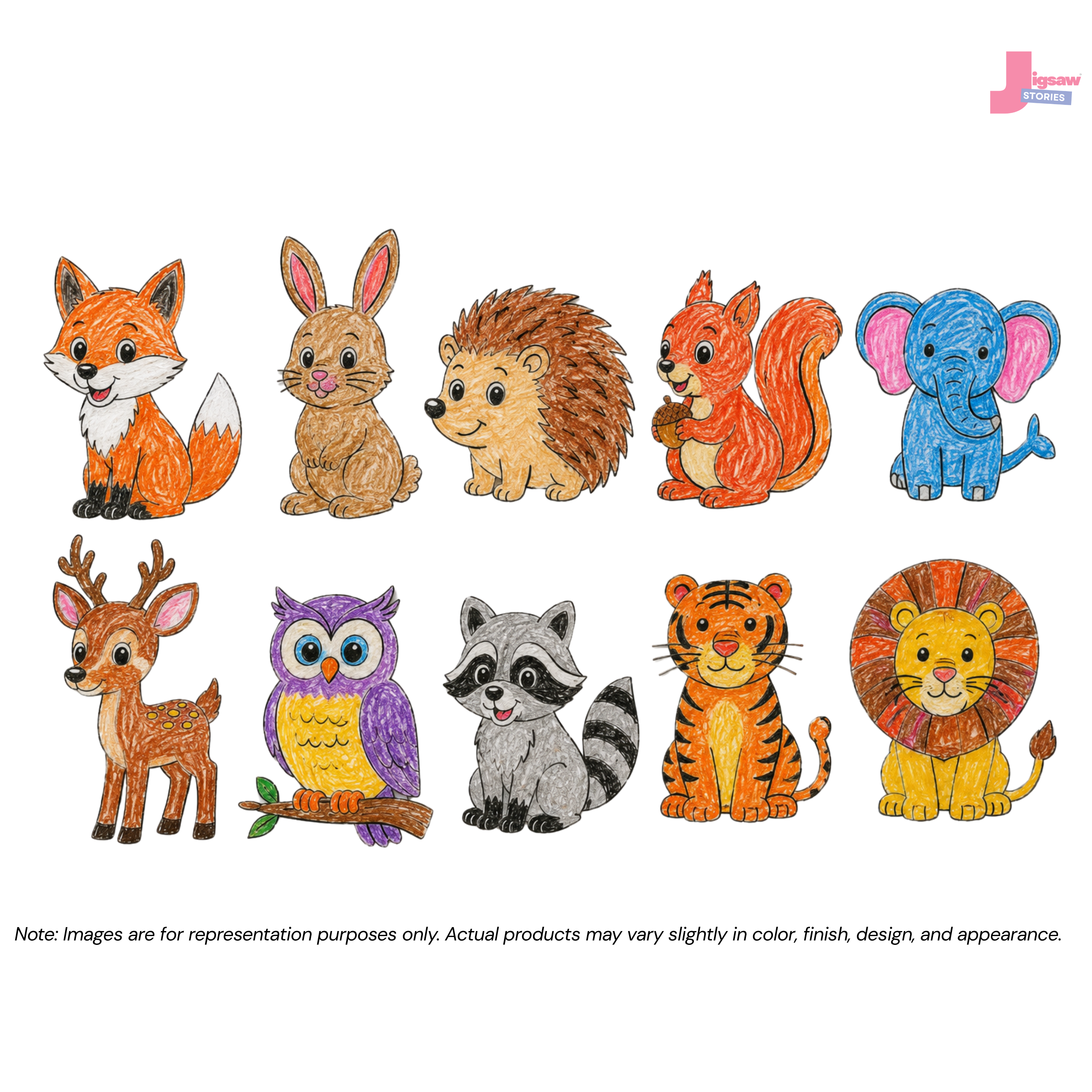 DIY Animal Coloring MDF Cut-Outs – Colour, Create & Play