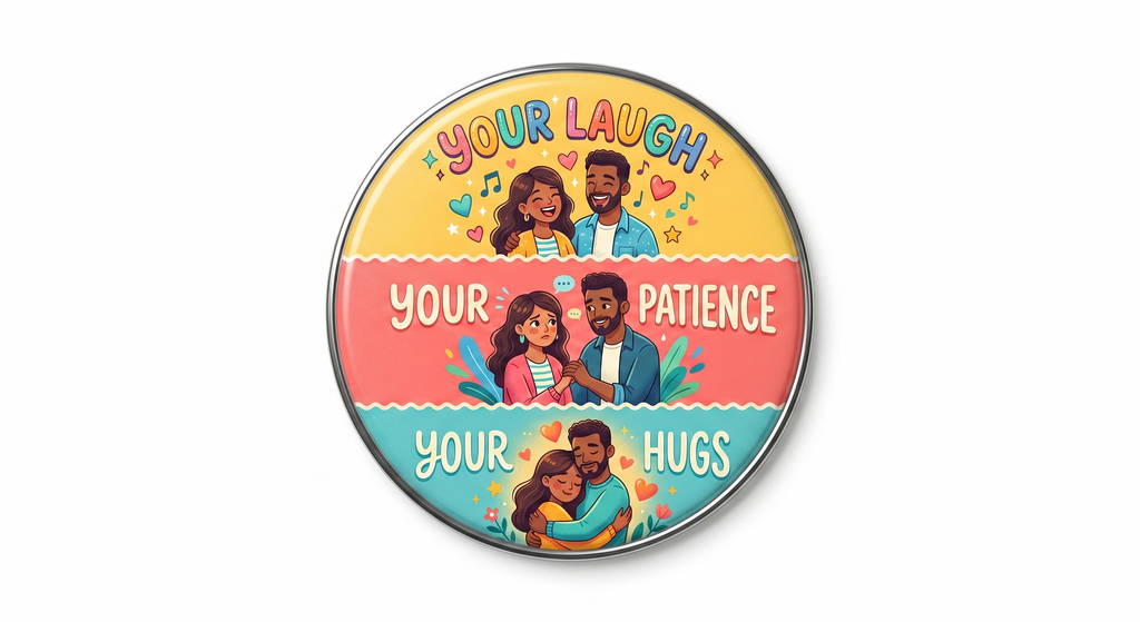Your Laugh Your Patience Your Hugs Fridge Magnet