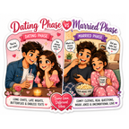 Dating Phase vs Married Phase Fridge Magnet