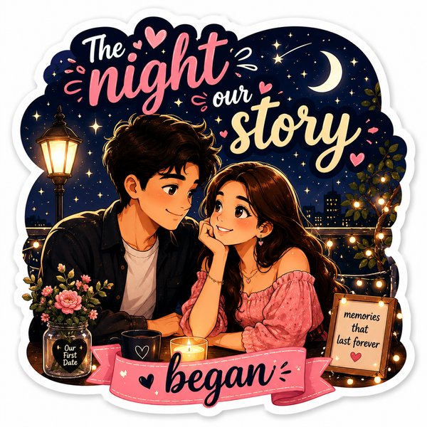 The Night Our Story Began Fridge Magnet