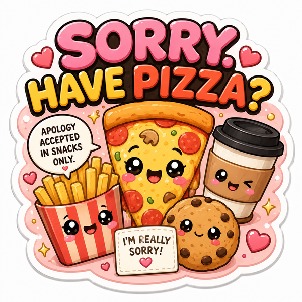 Sorry Have Pizza Magnet