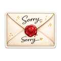 Sorry Sorry Envelope Magnet
