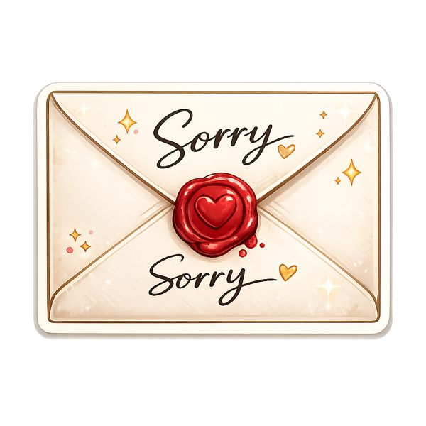 Sorry Sorry Envelope Magnet