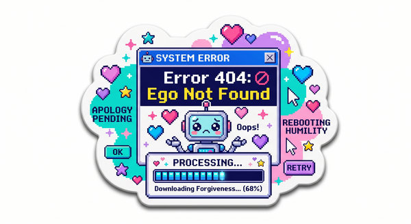 Error 404 Ego Not Found Retro Magnet