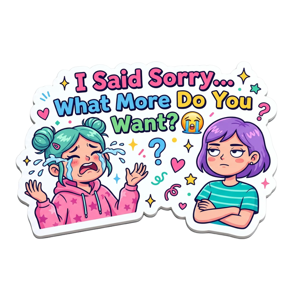 I Said Sorry... What More Do You Want?