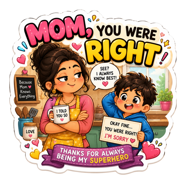 Mom You Were Right Funny Magnet