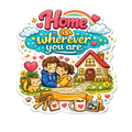 Home Is Wherever You Are Fridge Magnet