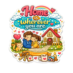 Home Is Wherever You Are Fridge Magnet