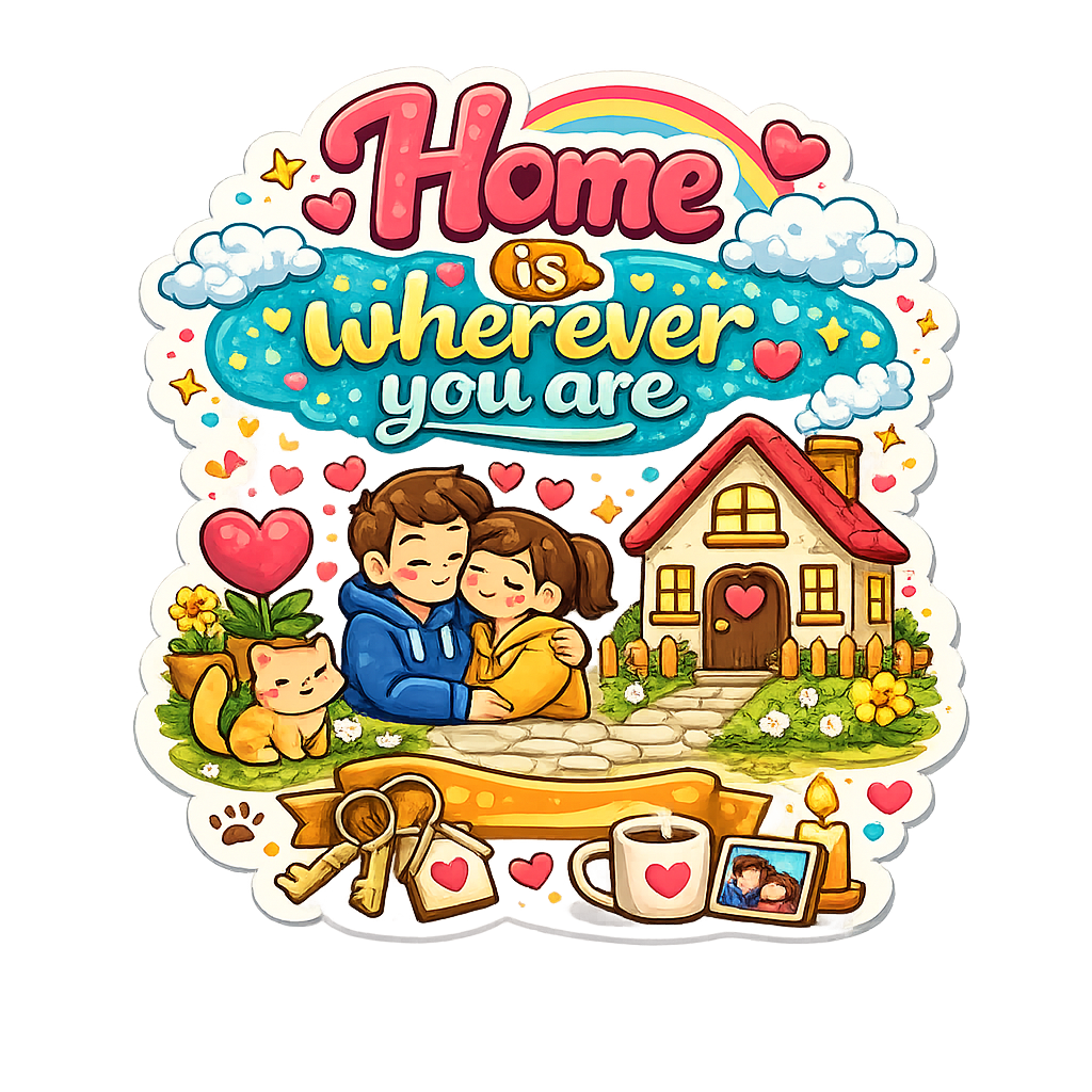 Home Is Wherever You Are Fridge Magnet