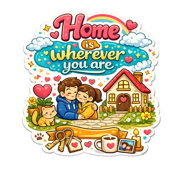 Home Is Wherever You Are Fridge Magnet