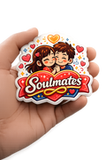 Soulmates Cute Couple Fridge Magnet | Romantic Gift for Couples