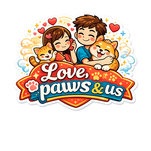 Love Paws And Us Fridge Magnet