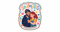 Forever Connected Soulmates Fridge Magnet
