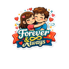 Forever And Always Couple Hug Fridge Magnet