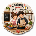 Cooking Together In The Kitchen Fridge Magnet