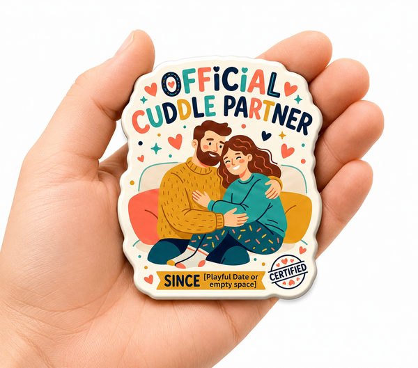 Official Cuddle Partner Certified Fridge Magnet