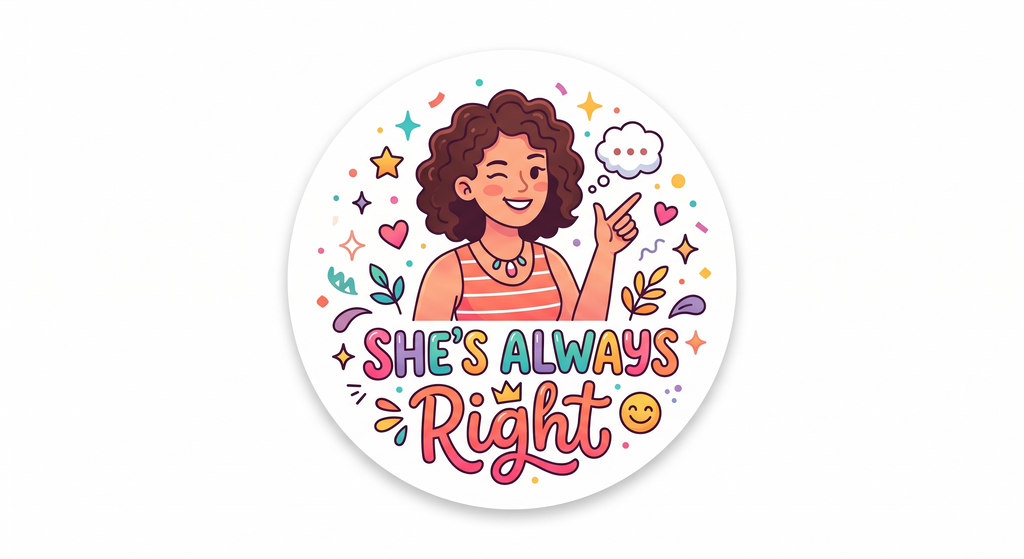 She's Always Right Fridge Magnet