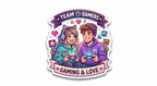 Team Gamers Gaming And Love Fridge Magnet