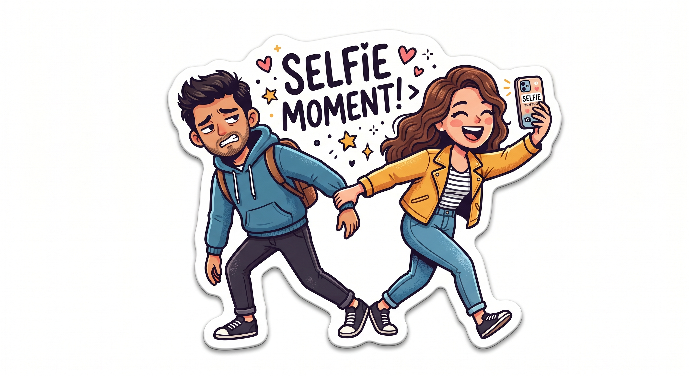 Selfie Moment Fridge Magnet