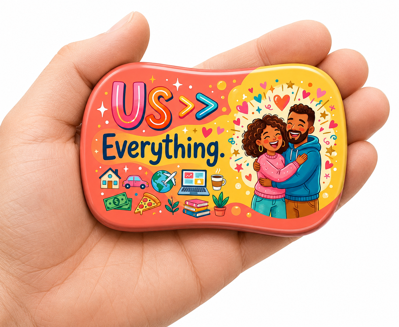 Us Over Everything Fridge Magnet