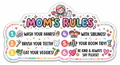 Mom's Rules Kids Edition Fridge Magnet