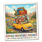 Family Adventures Forever Fridge Magnet