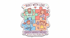 Built With Love Family Puzzle Fridge Magnet