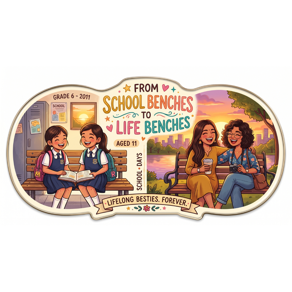From School Benches to Life Benches Fridge Magnet