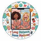 Long Distance Same Madness Fridge Magnet