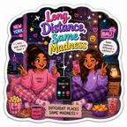 Long Distance Same Madness Friendship Fridge Magnet