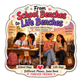 From School Benches to Life Benches Friendship Fridge Magnet