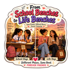 From School Benches to Life Benches Friendship Fridge Magnet