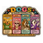 Dogs as Human Personalities Magnet