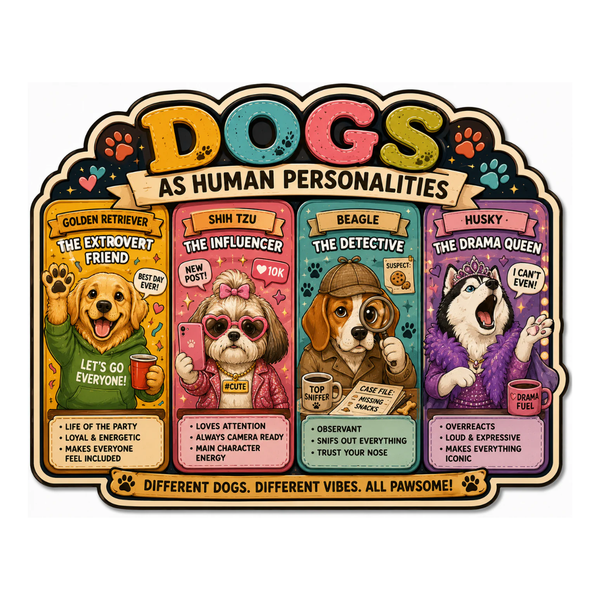 Dogs as Human Personalities Magnet