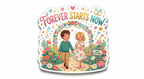 Forever Starts Now Floral Proposal Fridge Magnet