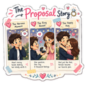 The Proposal Story Comic Fridge Magnet
